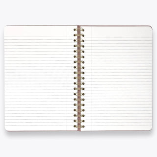 Wit & Delight - Pink Linen Spiral Note to Self Journal