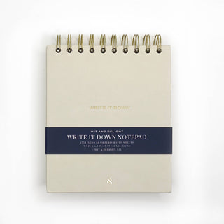 Wit & Delight - Cream Write it Down Desktop Notepad