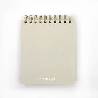 Wit & Delight - Cream Write it Down Desktop Notepad