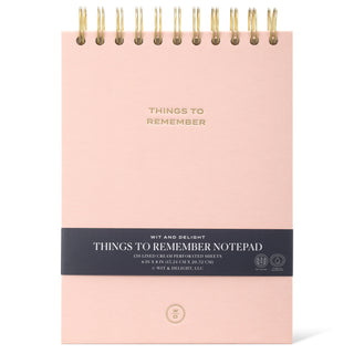 Wit & Delight - Things to Remember Spiral Notepad