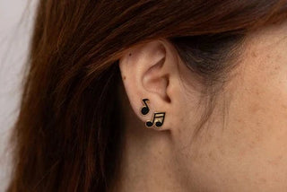 Yellow Owl Workshop Musical Note Earrings