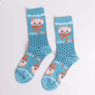 Yellow Owl Workshop F*ck it Kitty Crew Socks
