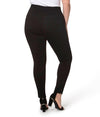 Lola Jeans Anna Ponte Mid-Rise Pull-On Ankle Pant in Black - Taryn x Philip Boutique