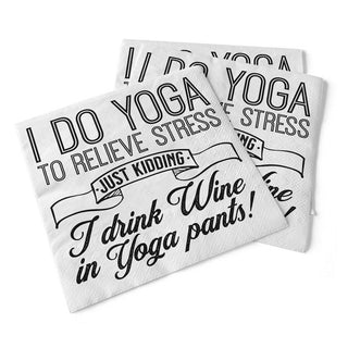 I Do Yoga | Beverage Napkins - Taryn x Philip Boutique