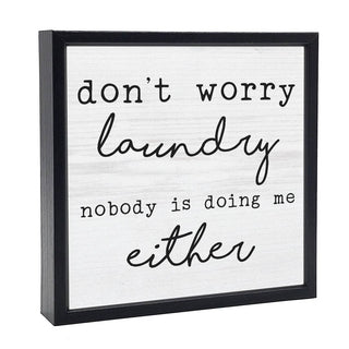 Don't Worry Laundry | Wood Sign - Taryn x Philip Boutique