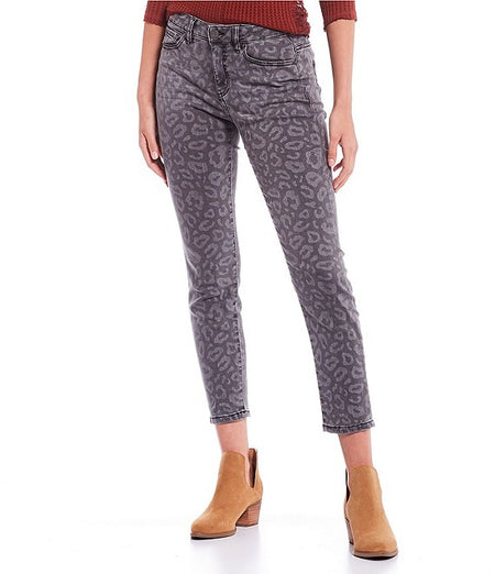 Miss Me Wild Style Skinny Jeans in Grey Leopard - Taryn x Philip Boutique