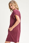 First Love Soft Brushed Short Dress w/Pockets - Taryn x Philip Boutique