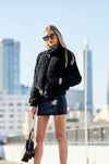 High Neck Sherpa Bomber Jacket - Taryn x Philip Boutique