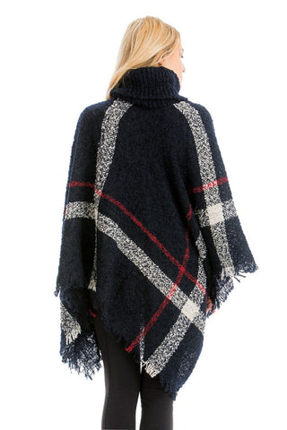 Blanket Turleneck Sweater Poncho - Taryn x Philip Boutique
