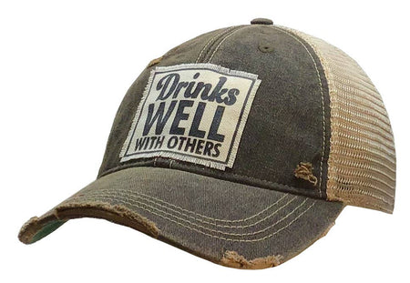 Drinks Well With Others Trucker Hat Baseball Cap - Taryn x Philip Boutique