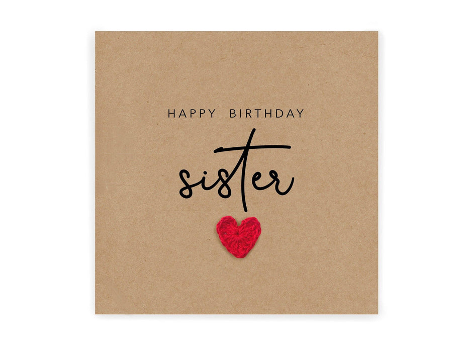 Happy Birthday Sister, Family Birthday Card, Personalised Bi - Taryn x Philip Boutique