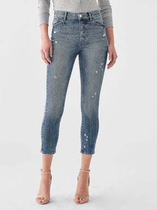 DL1961 Farrow Cropped Vintage High Rise Skinny Jean in Tacoma - Taryn x Philip Boutique