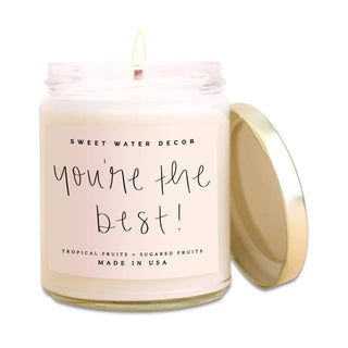 You're The Best! Soy Candle - Clear Jar - 9 oz - Taryn x Philip Boutique