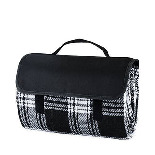Dine™ Picnic Blanket in Black Plaid by True - Taryn x Philip Boutique