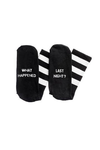 What Happened Last Night Socks - Taryn x Philip Boutique