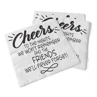 Cheers To The Nights | Beverage Napkins - Taryn x Philip Boutique
