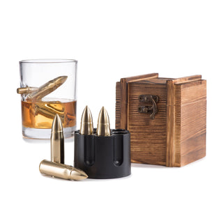 Gold Bullet Stones Gift Set Wooden Box - Taryn x Philip Boutique
