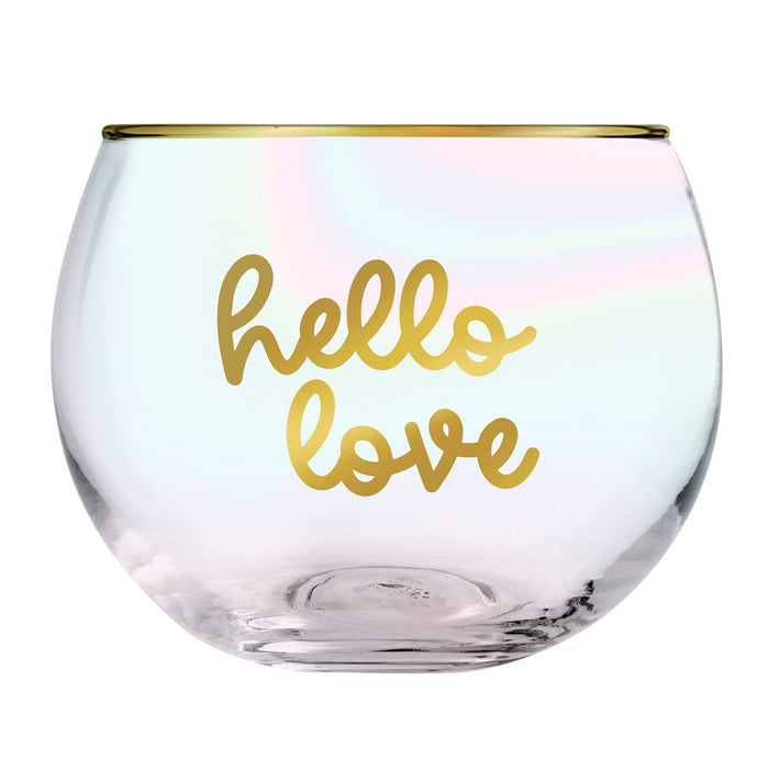 Santa Barbara Design Studio Roly Poly Glass - Hello Love