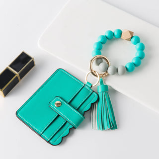 Silicone Wristlet Wallet Keychain - Cute Card Holder (Jane) - Taryn x Philip Boutique