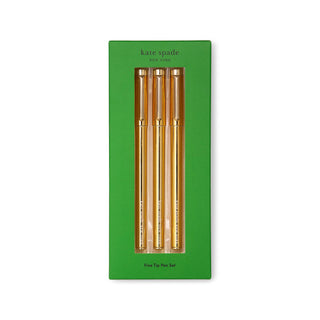 Kate Spade New York - Fine Tip Pen Set, Gold