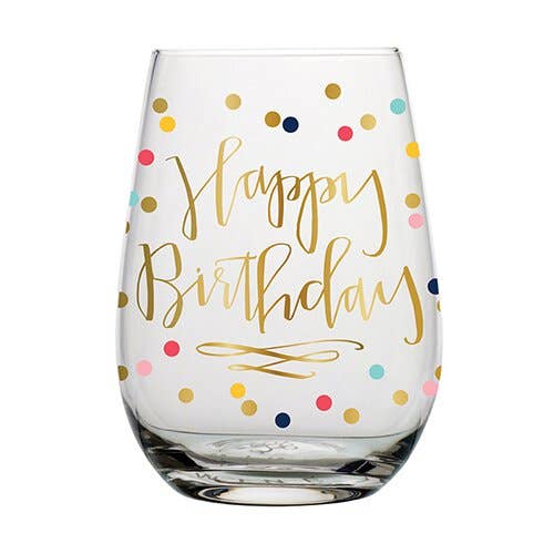 Happy Birthday 20oz Wine Glass - Taryn x Philip Boutique