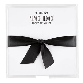 Things to do (Before Wine) Note Pad - Taryn x Philip Boutique