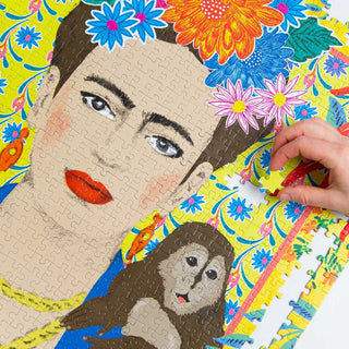 Frida Kahlo Puzzle with Poster and Trivia 1000-Piece - Taryn x Philip Boutique