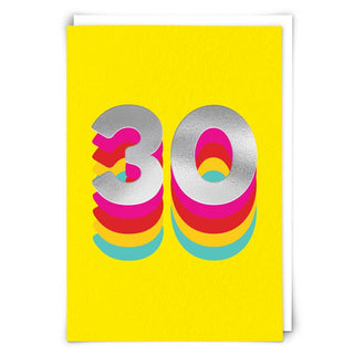 Rainbow 30 Birthday Card - Taryn x Philip Boutique
