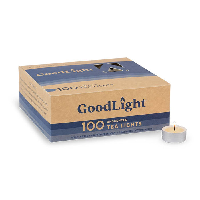 Unscented Tea Light Candles: 100-Count Box