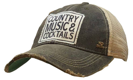 Country Music & Cocktails Trucker Hat Baseball Cap - Taryn x Philip Boutique