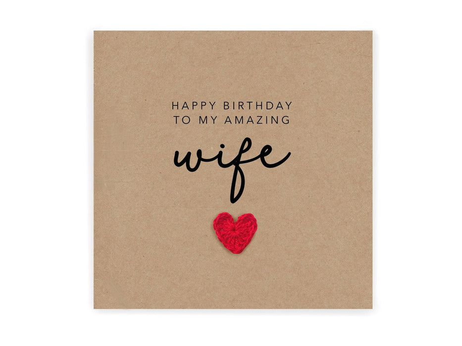 Wife Birthday Card, Birthday Card for Wife, Amazing wife Bir - Taryn x Philip Boutique
