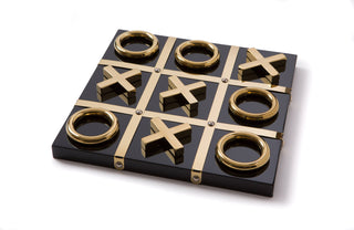 Aurosi - Black and Gold Tic Tac Toe Set