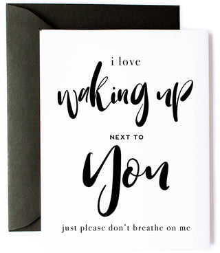 "Don't Breathe on Me" - Funny, Love Card and Anniversary - Taryn x Philip Boutique