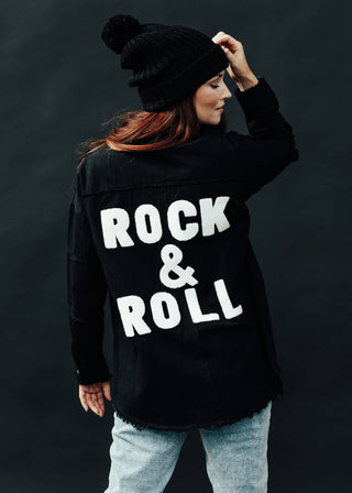 Rock & Roll Oversized Jacket - Black - Taryn x Philip Boutique