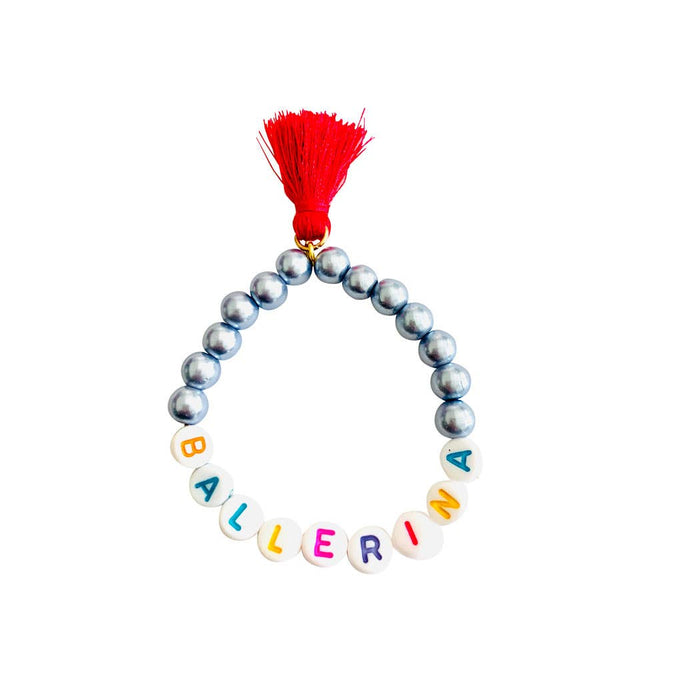 Girls Pearl Ballerina Bracelet with Tassel