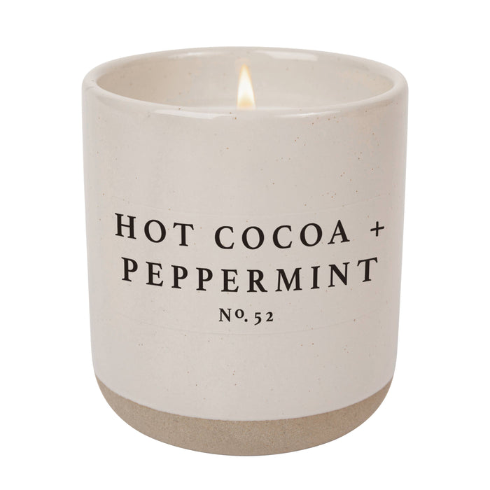 Hot Cocoa and Peppermint 12 oz Soy Candle - Taryn x Philip Boutique
