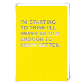 Know Better Greetings Card - Taryn x Philip Boutique