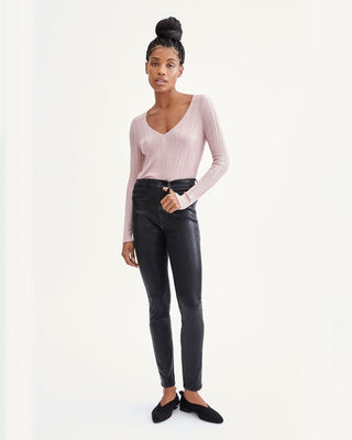 7 For All Mankind Coated B(air) High Waist Ankle Skinny with Faux Pockets - Taryn x Philip Boutique