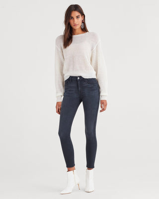7 For All Mankind High Waist Ankle Skinny Jean in B(air) Evening Grey - Taryn x Philip Boutique
