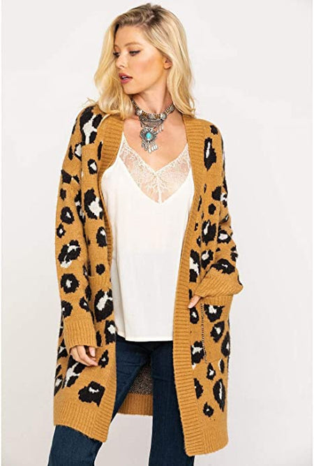 Miss Me Ginger Brown Leopard Cardigan - Taryn x Philip Boutique