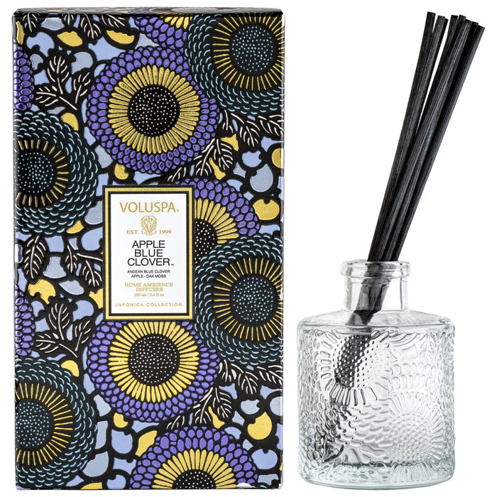 Voluspa Apple Blue Clover Reed Diffuser
