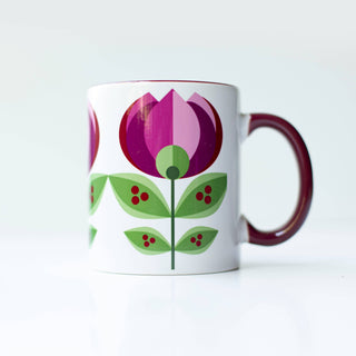 Mod Lounge Paper Company - Mid Century Tulip Flower Coffee Mug