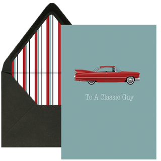 Mod Lounge Paper Company - Classic Car Greeting Card