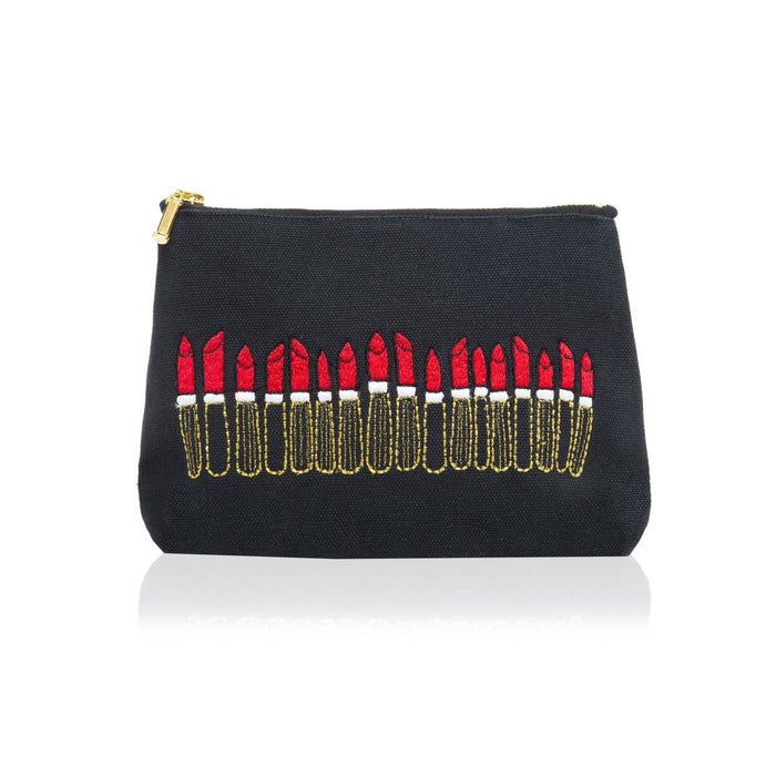 Embroidered Lipstick Pouch - 2 colors