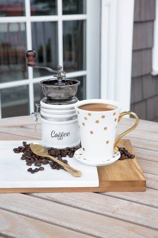 Ceramic Coffee Grinder by Twine® - Taryn x Philip Boutique