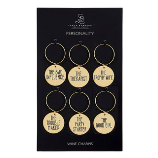 Santa Barbara Design Studio by Creative Brands - Wine Charm Set - Personality