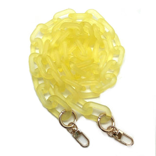Yellow Frosted Acrylic Chains - Taryn x Philip Boutique