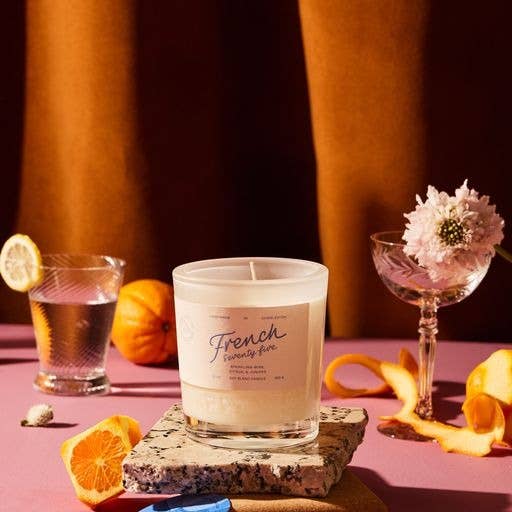 Rewined French 75 Candle 6 oz - Taryn x Philip Boutique