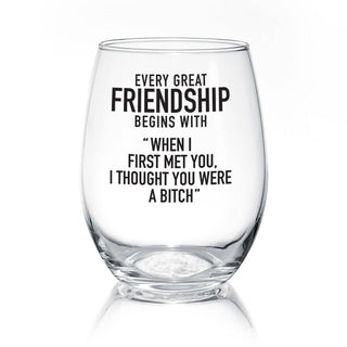 Every Great Friendship | 17oz Wine Glass - Taryn x Philip Boutique