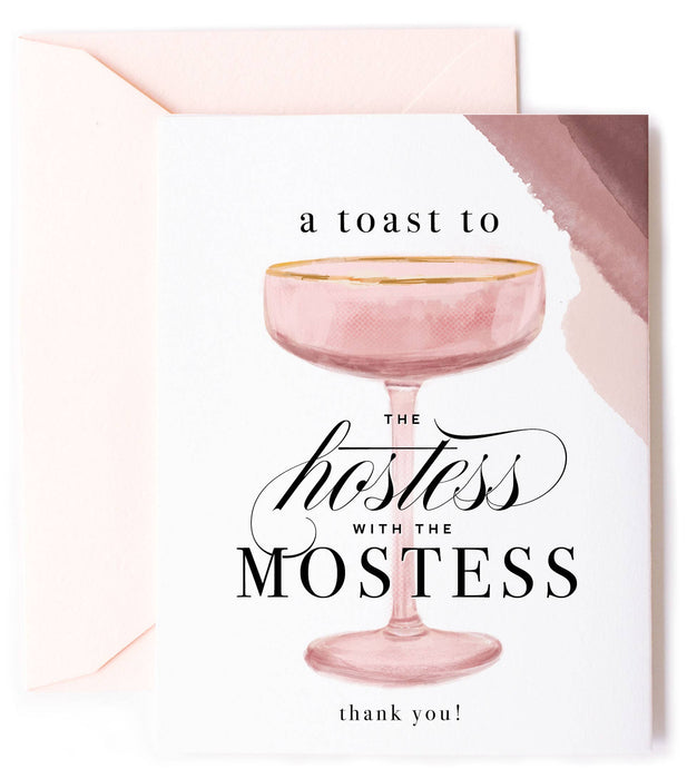 Hostess with the Mostess - Champagne Thank You Card - Taryn x Philip Boutique
